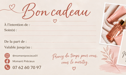 Moment precieux : Institut de beauté à Trévoux