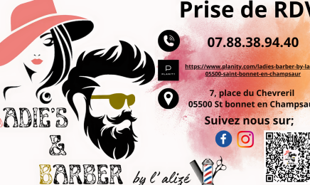 Ladie's barber by l'alize  : Coiffeur à Saint-Bonnet-en-Champsaur