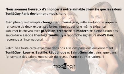 mod’s hair Saint-Germain (anciennement Toni&Guy) : Coiffeur à Paris
