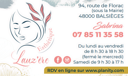Lauz'ere Esthétique  : Manucure à Balsièges