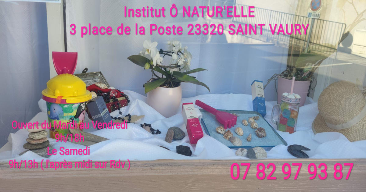Ô natur’elle institut de beauté à SaintVaury