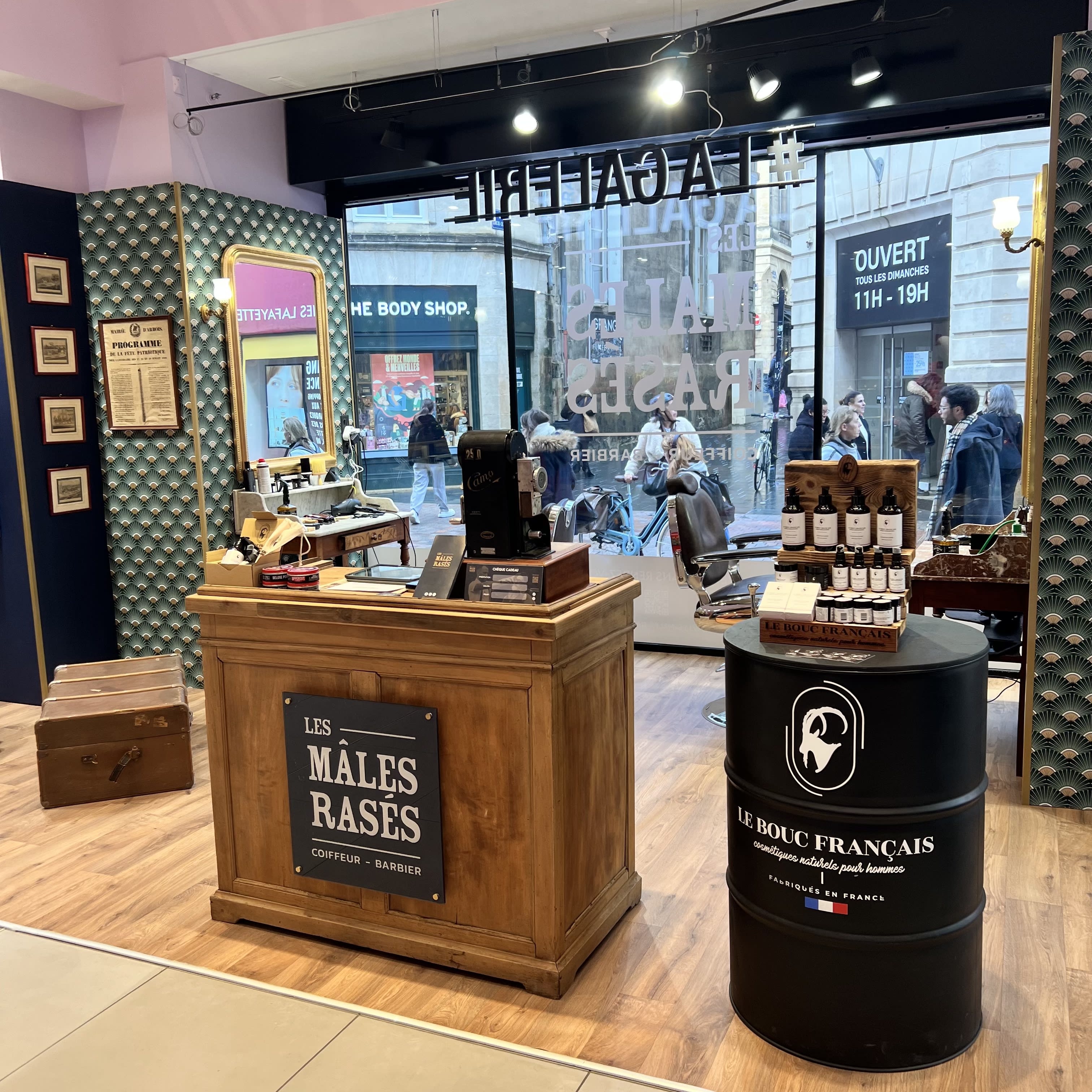 Les Mâles Rasés - Galeries Lafayette Homme - Barbier Bordeaux - OneBooking