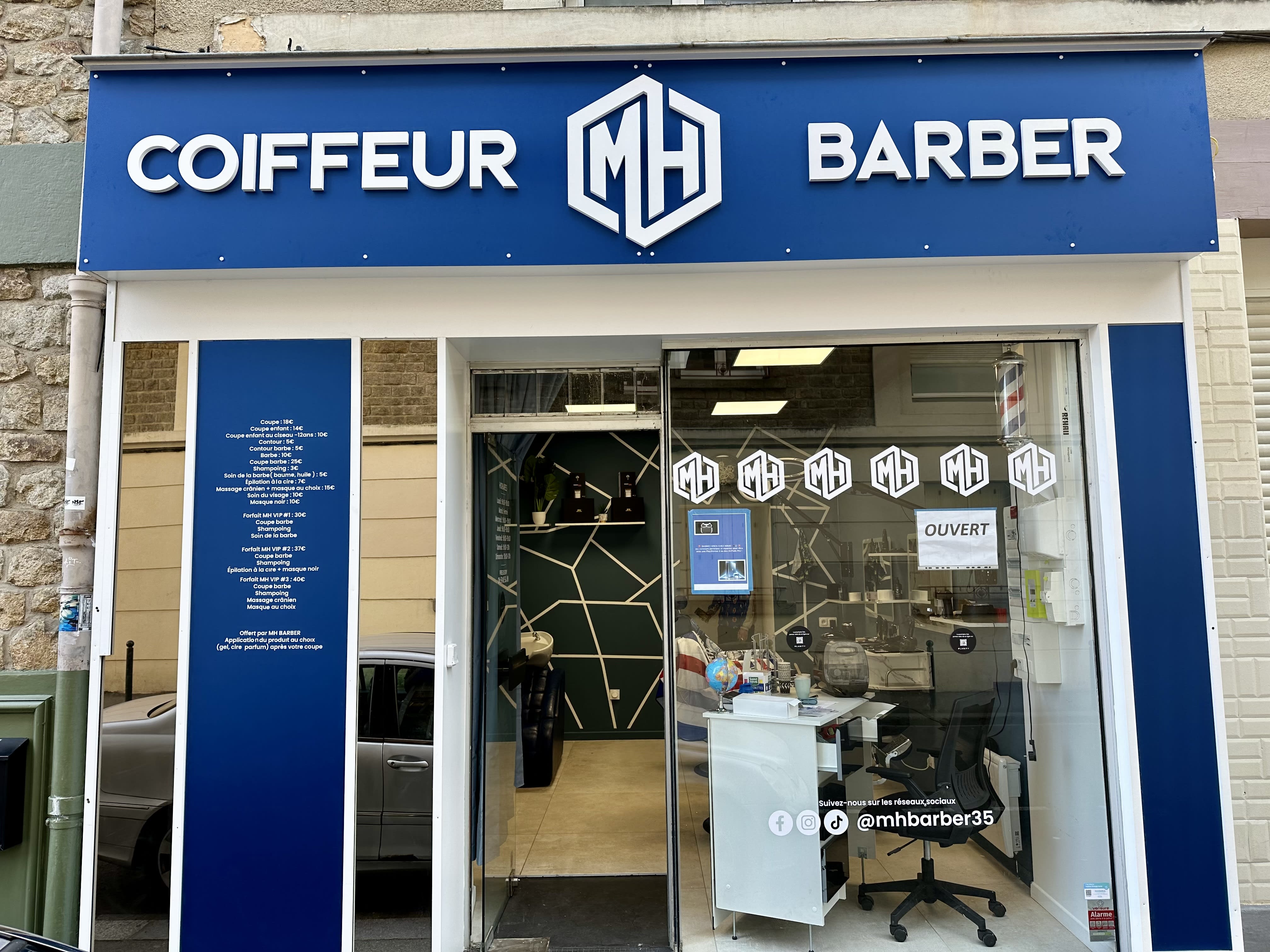 MH Barber - Coiffure Rennes - OneBooking