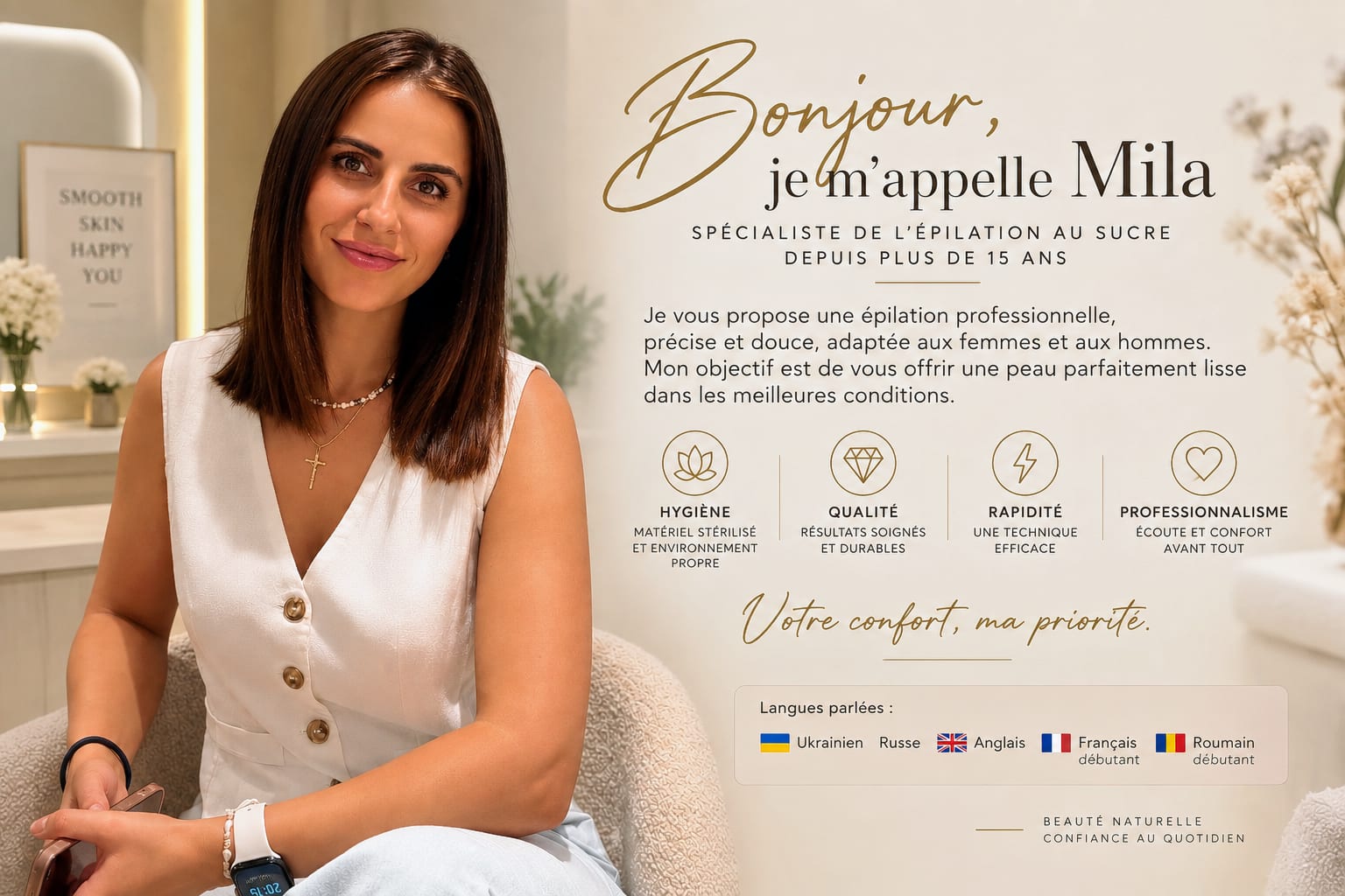 Mila Hevorhian - Épilation Professionnelle chez Fitness Club FLEXX - Coiffure Nice - OneBooking