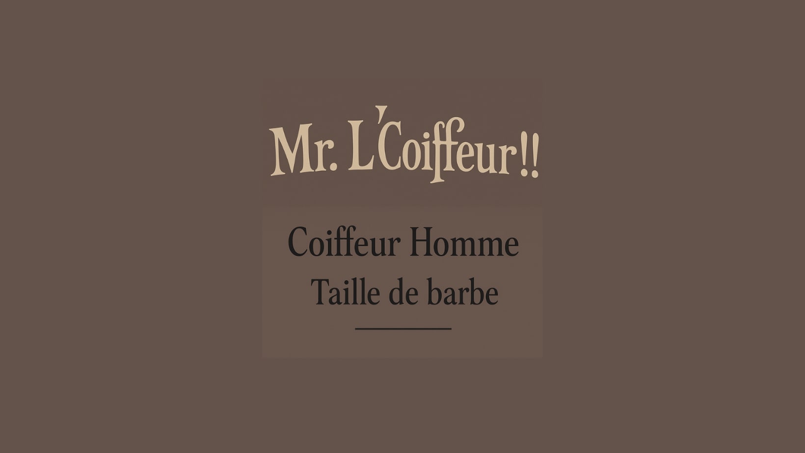 Mr l'Coiffeur