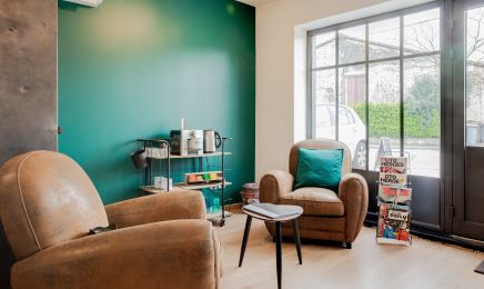 Le vestiaire des garçons : Barbier à Blagnac