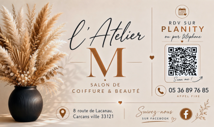 L'atelier M : Coiffeur à Carcans