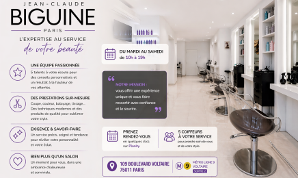 Jean Claude Biguine Paris 11 Voltaire : Coiffeur à Paris