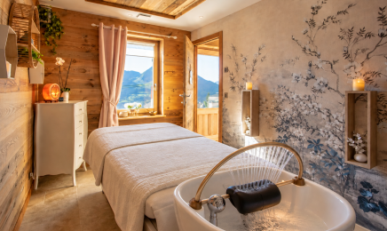 Spa privatif Harmonie des Sens : Espace bien être & Jacuzzi  : Coiffeur à Manigod