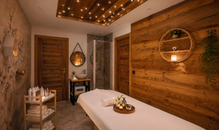 Spa privatif Harmonie des Sens : Espace bien être & Jacuzzi  : Institut de beauté à Manigod