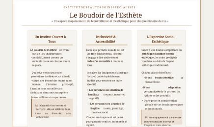 Le Boudoir De l’Esthète - Socio-Esthétique  : Institut de beauté à Mâcon