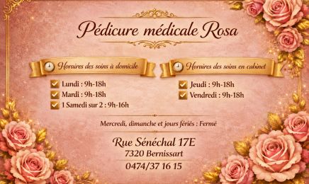 Pédicure Médicale Rosa  : Manucure à Bernissart