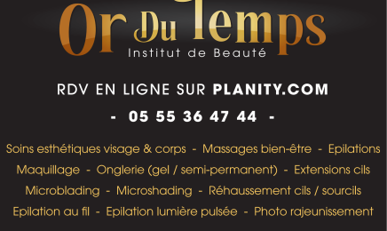 OR DU TEMPS : Institut de beauté à Saint-Yrieix-la-Perche