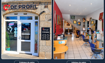 C de profil : Coiffeur à Morlaix