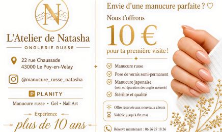 L'atelier de Natasha : Manucure à Le Puy-en-Velay
