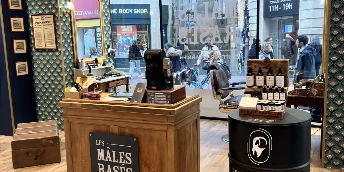 Les Mâles Rasés - Galeries Lafayette Homme - Barbier Bordeaux - Photo de couverture - OneBooking