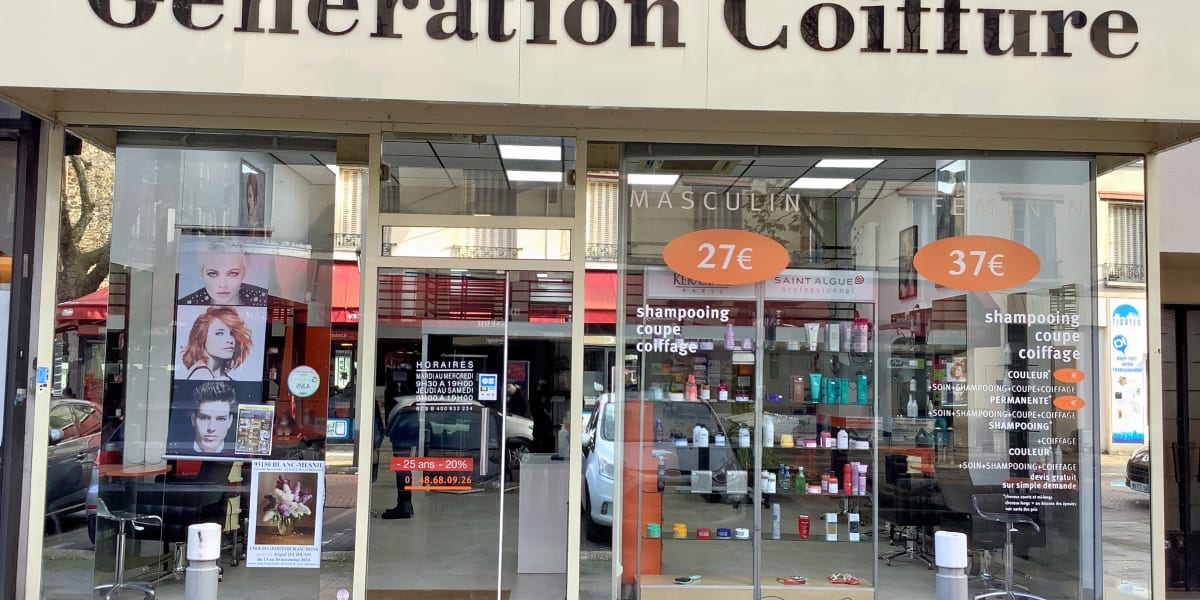Génération Coiffure Aulnay - Coiffure Aulnay-sous-Bois - Photo de couverture - OneBooking