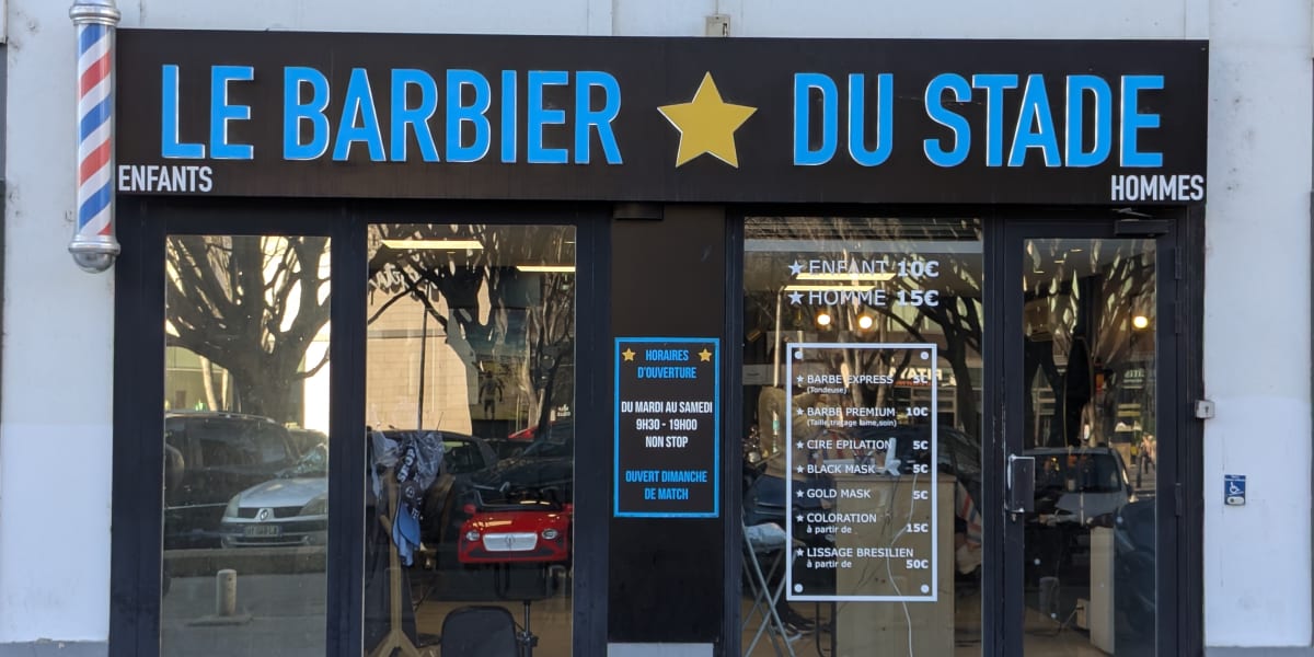 Le Barbier du Stade - Barbier Marseille - Photo de couverture - OneBooking