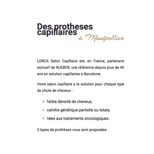 Lorca Salon Capillaire - Coiffure Montpellier - Lorca Salon Capillaire - Photo Galerie - OneBooking