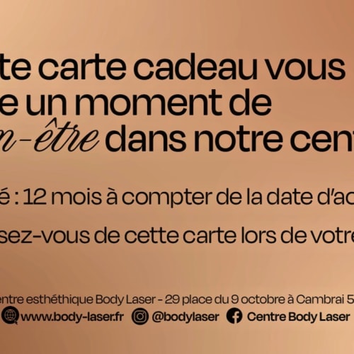 Centre BODY LASER : Médecine Esthétique, Épilation laser et soins dermo-esthétiques - Coiffure Cambrai - Centre BODY LASER : Médecine Esthétique, Épilation laser et soins dermo-esthétiques - Photo Galerie - OneBooking