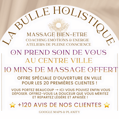 La Bulle Holistique ~ Massages Bien-être • Coaching émotionnel & énergétique - Institut de beauté Toulouse - La Bulle Holistique ~ Massages Bien-être • Coaching émotionnel & énergétique - Photo Galerie - OneBooking