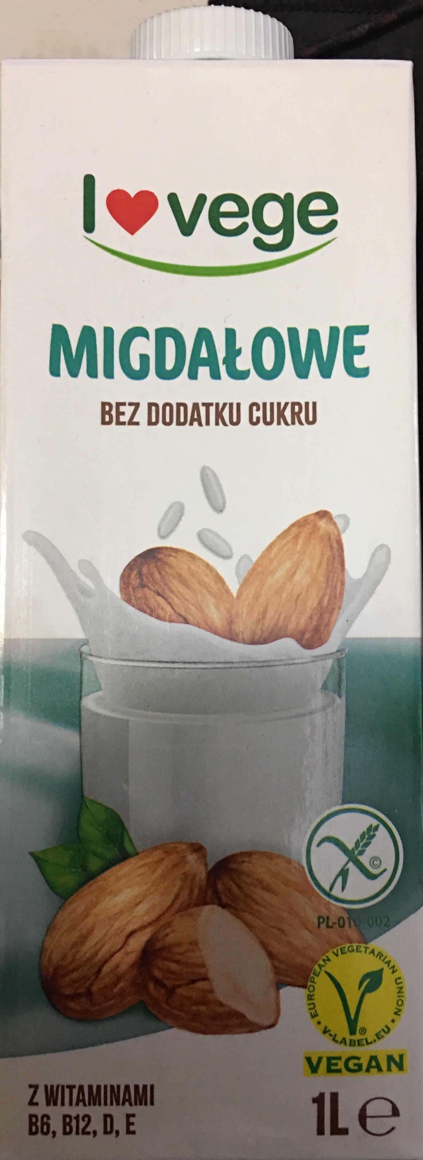 Napój ryżowo-migdałowy bez cukru z witaminami