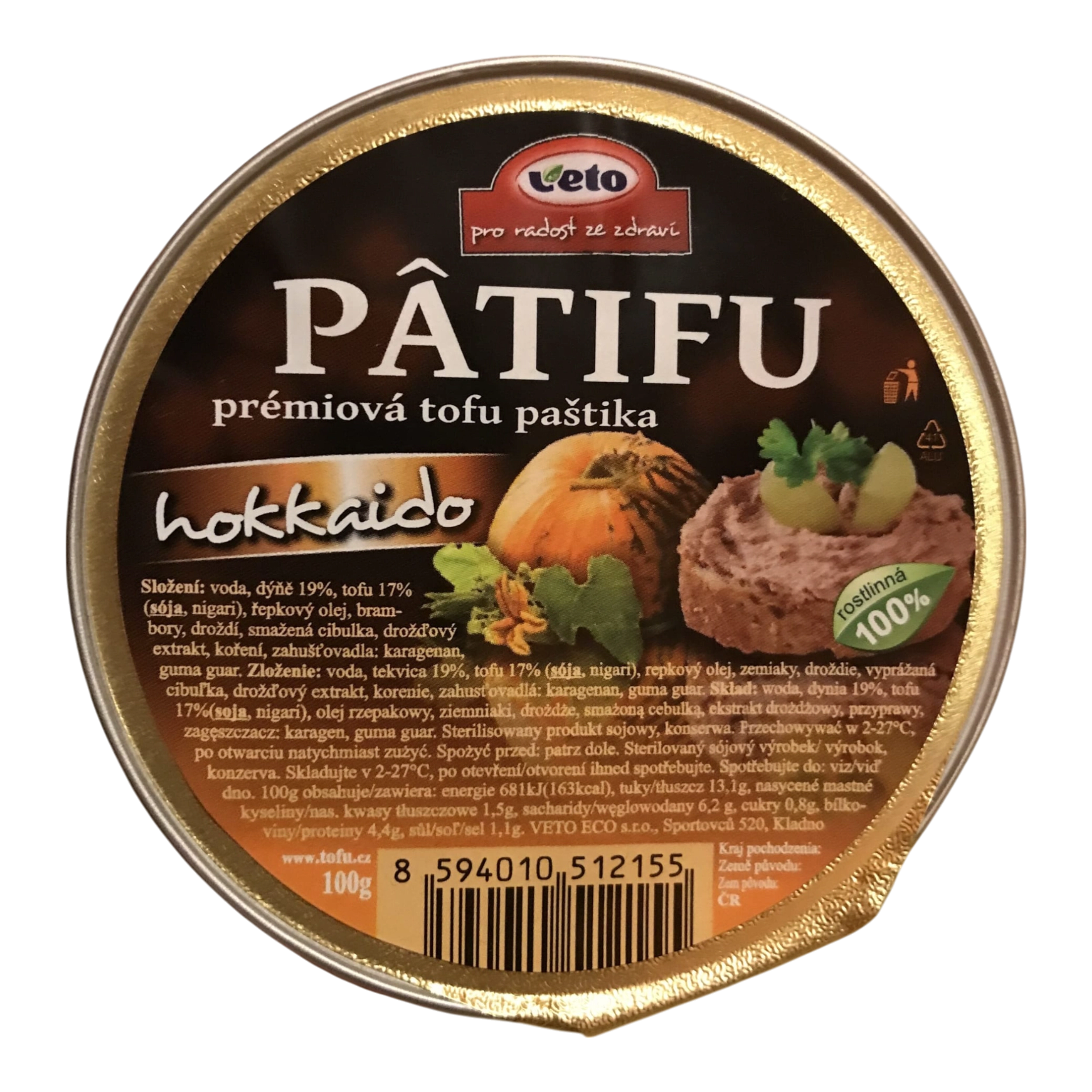 Pasztet z tofu i dyni Hokkaido