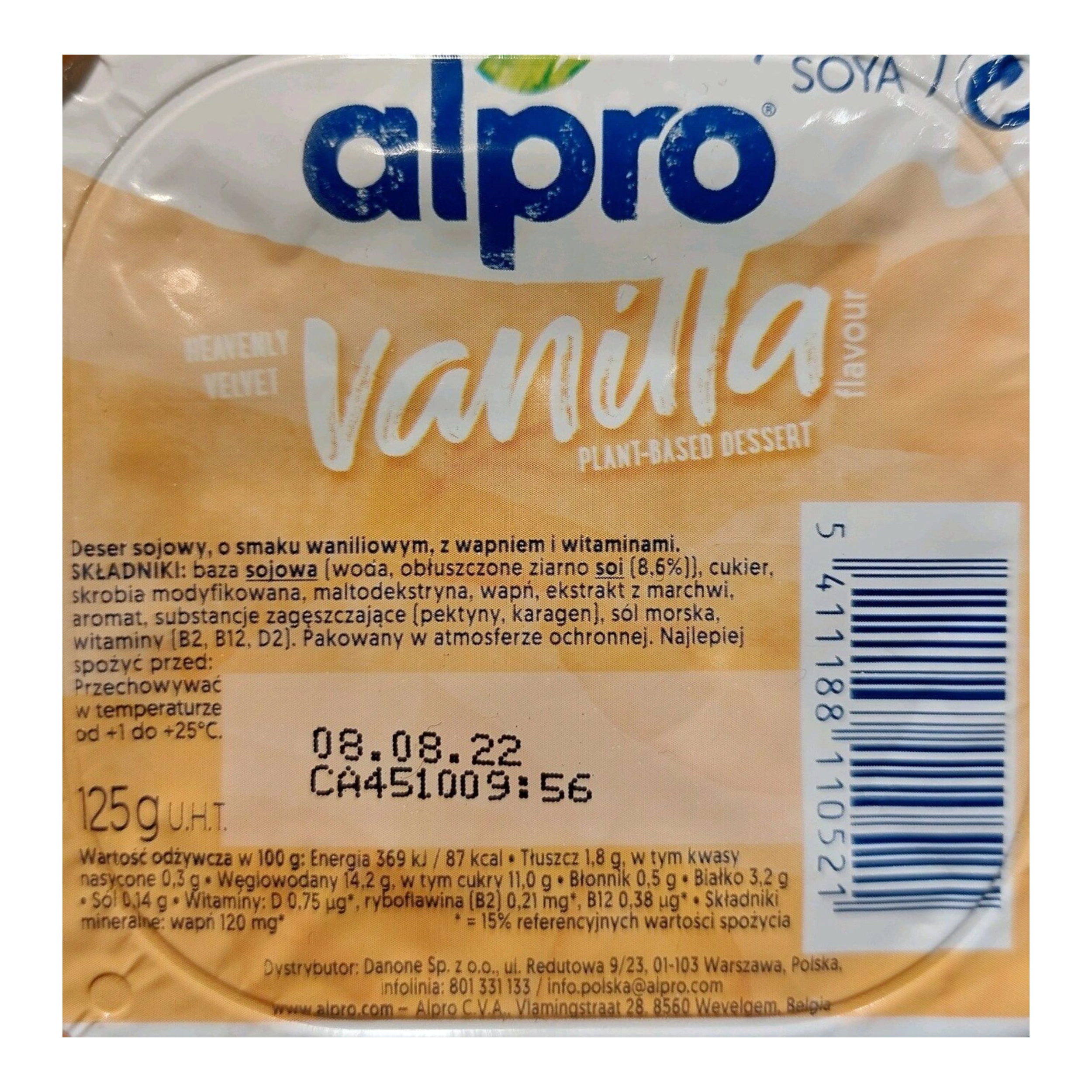 Deser sojowy waniliowy