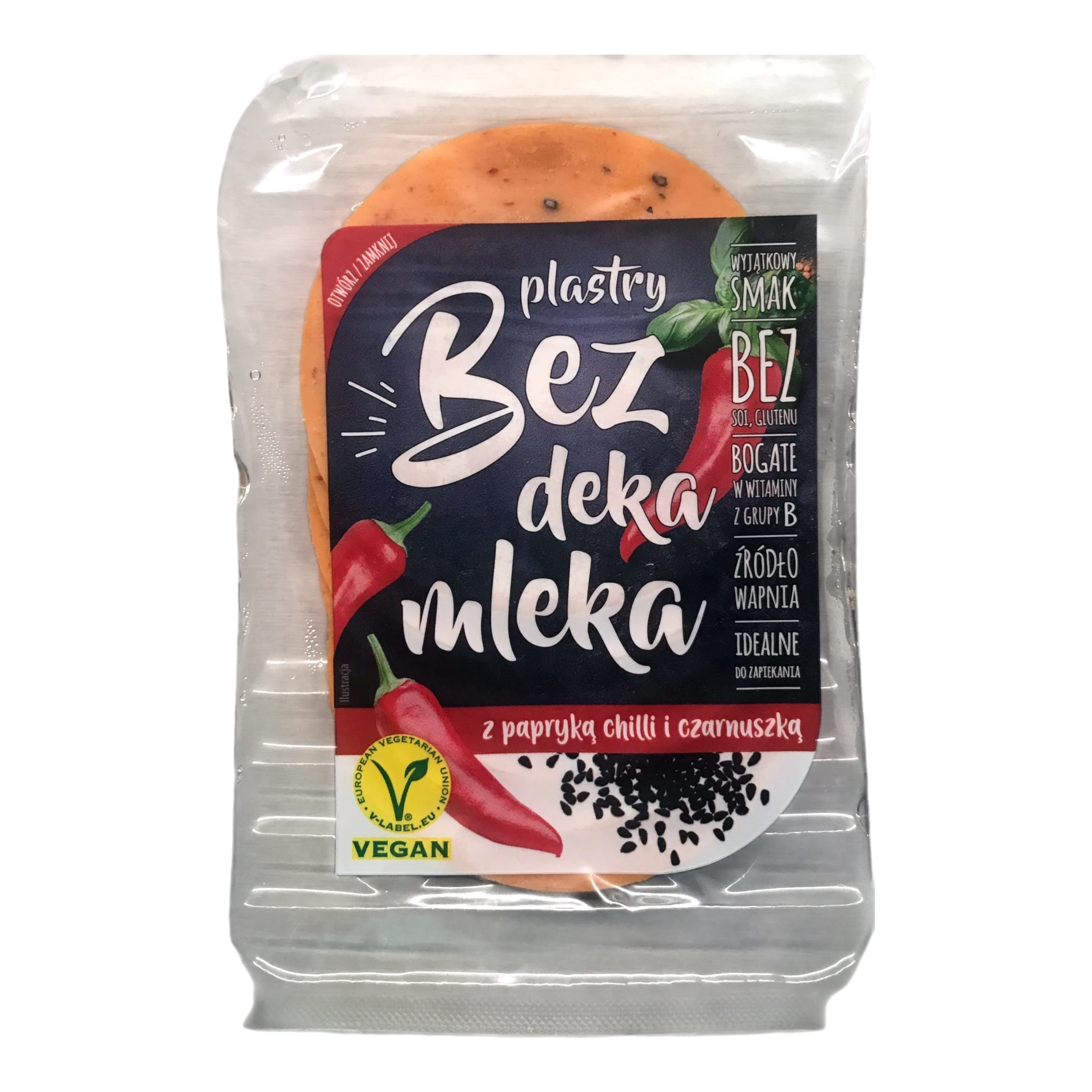 Roślinne plastry z papryką, chilli i czarnuszką