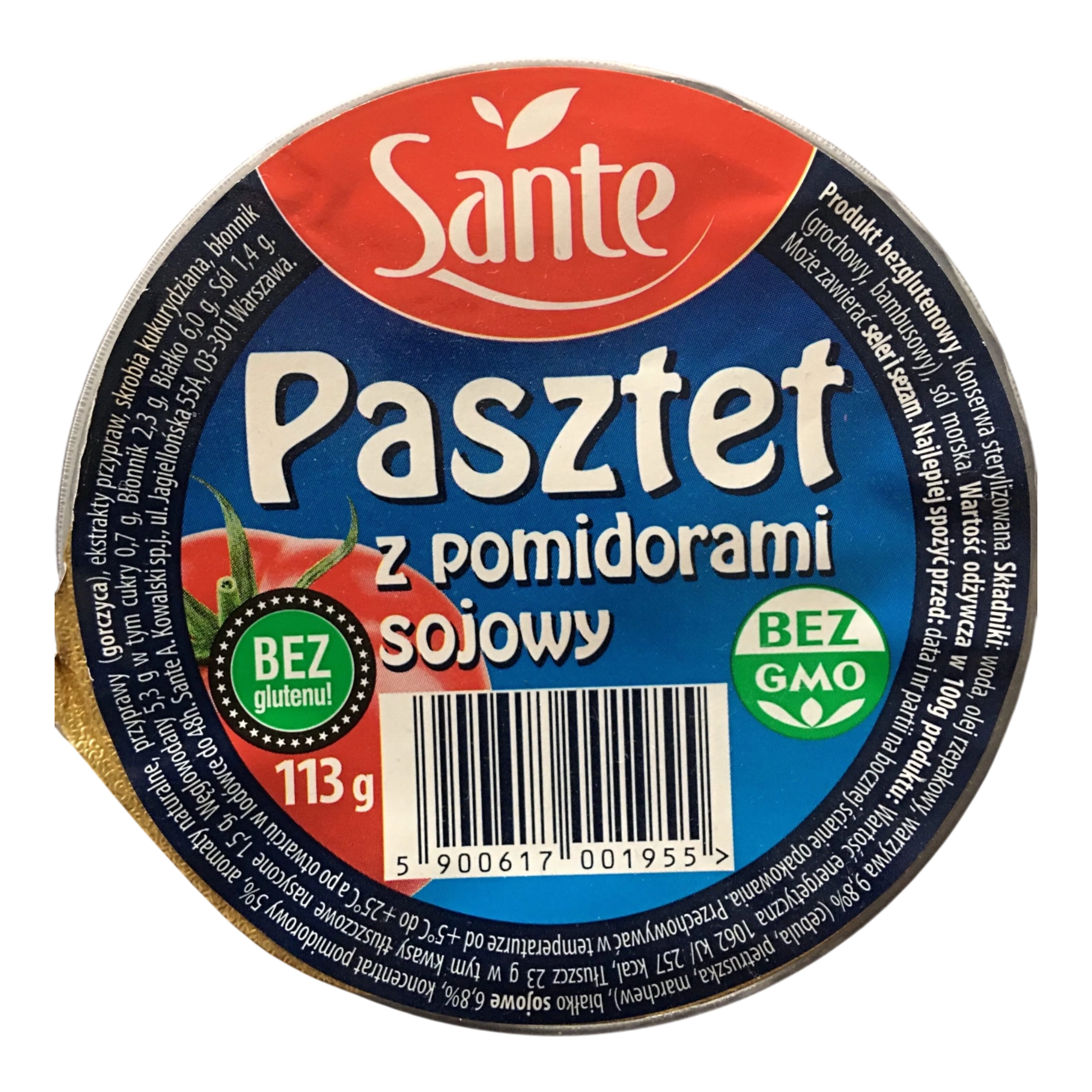 Pasztet sojowy z pomidorami