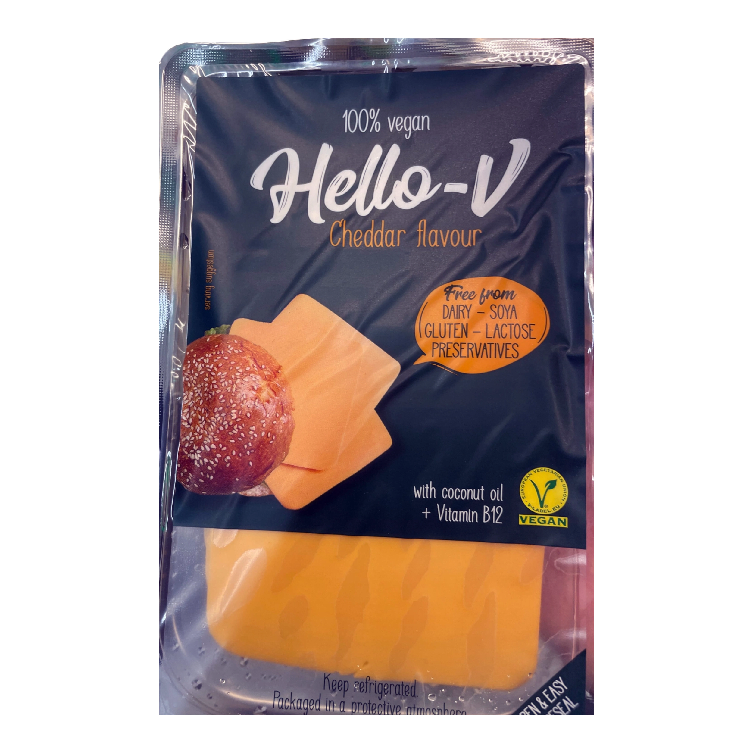 Ser roślinny w plastrach typu Cheddar