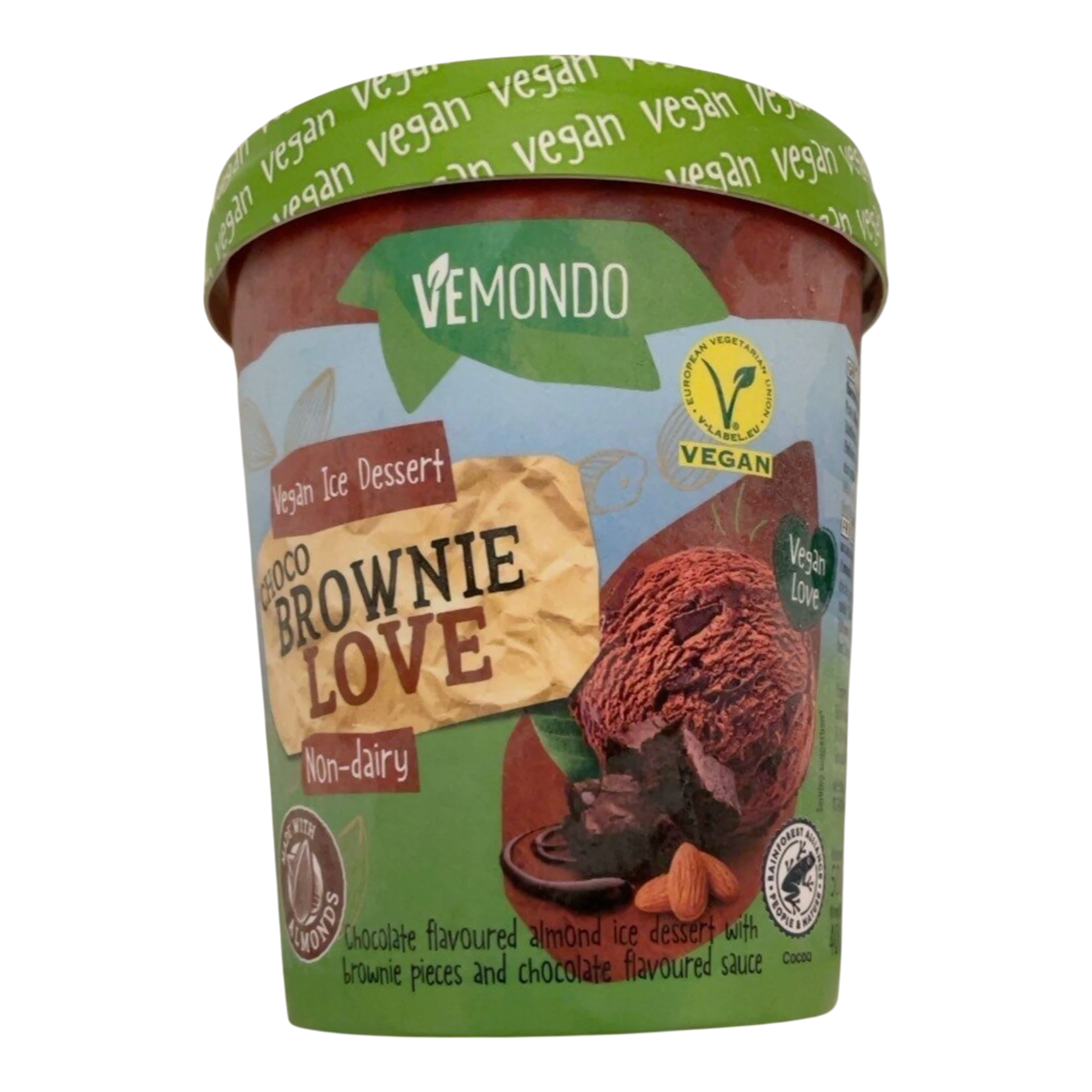 Lody wegańskie czekoladowe brownie