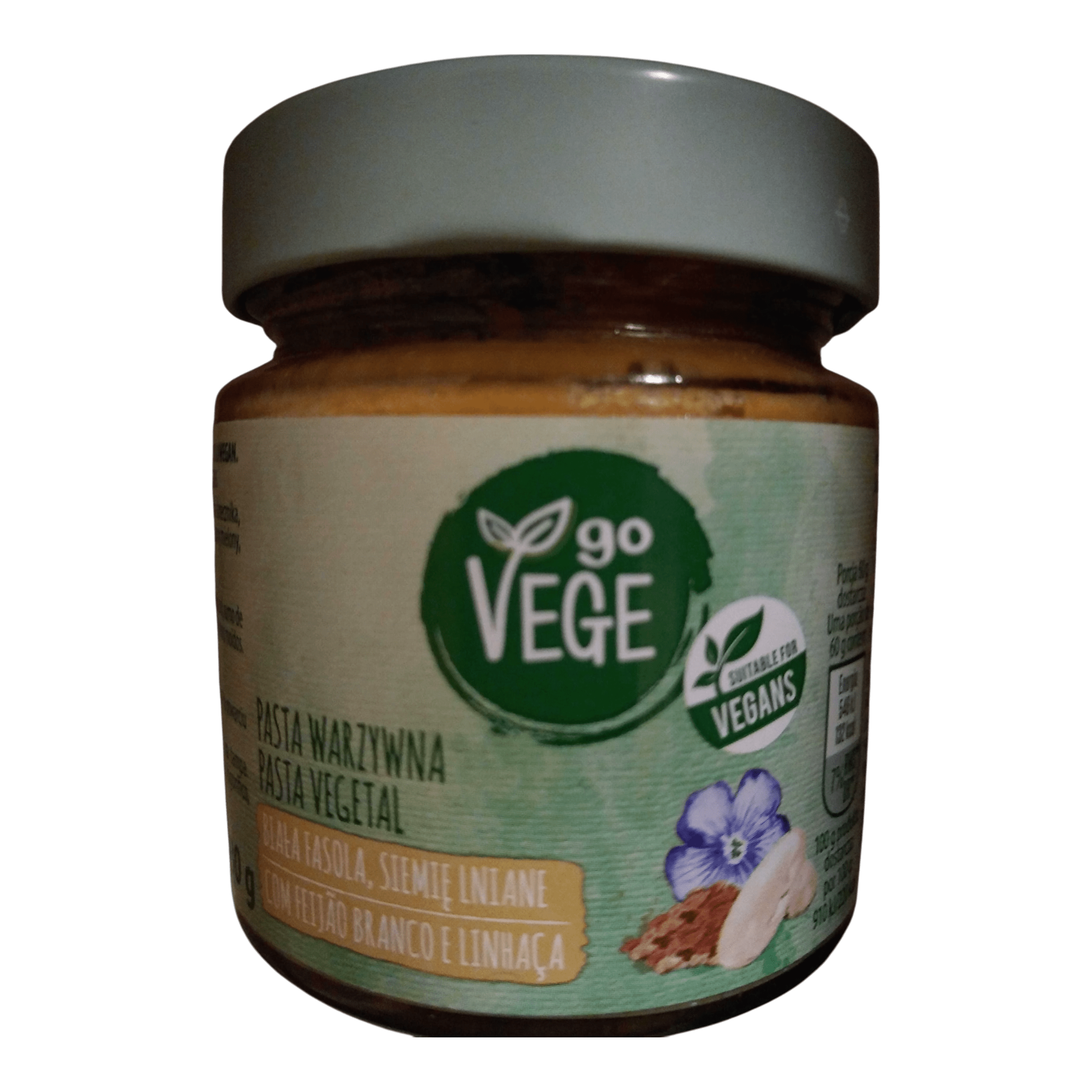 Pasta z białej fasoli z siemieniem lnianym