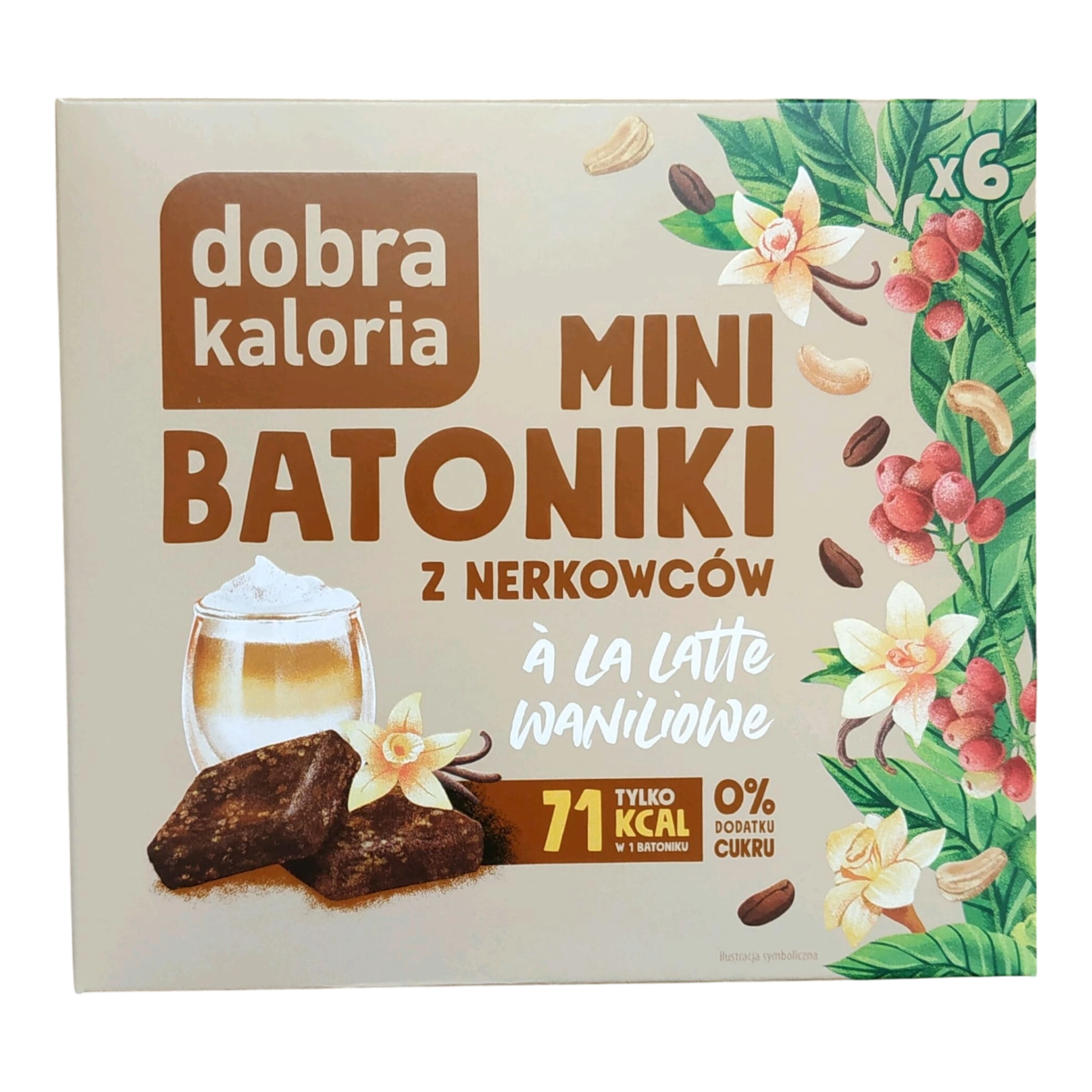 Mini batoniki nerkowcowe o smaku latte waniliowej