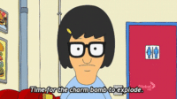 Tina de Bob's Burgers está haciendo estallar una bomba de encanto