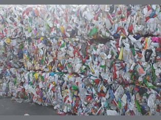 Odpad PE - butelki, "chemia