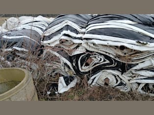 Folia LDPE czarno-biała