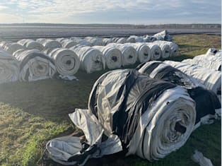 Folia szparagowa z kieszeniami