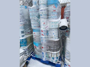 White HDPE after production