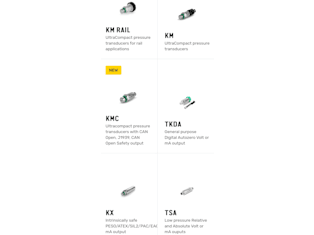 Gefran pressure sensors/transducers
