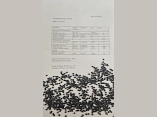 PC/ABS, czarny, regranulat