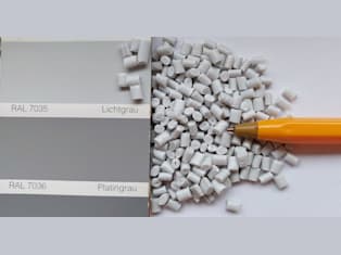 Light grey HIPS regranulate