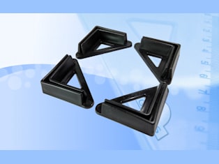 Racks for shelving, plastic