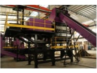 Tire recycling line 