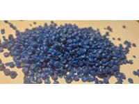 Blue HDPE regranulate