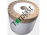 Notched round cardboard
