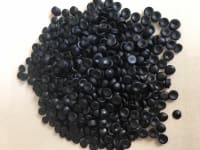 Black tubular HDPE regranulate