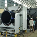 First 2,000 mm pipe extrusion…