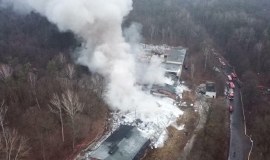 Pożar w Pionkach: zatrzymano 45-latka
