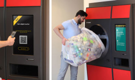 Pour out your container recycling and walk away